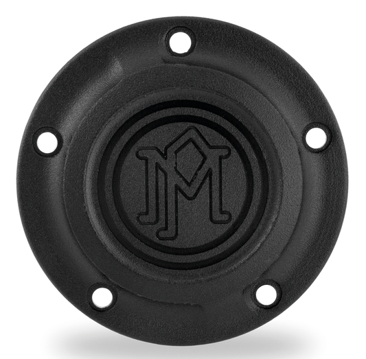 PM Scallop ignition cover 5-hole BlackOp