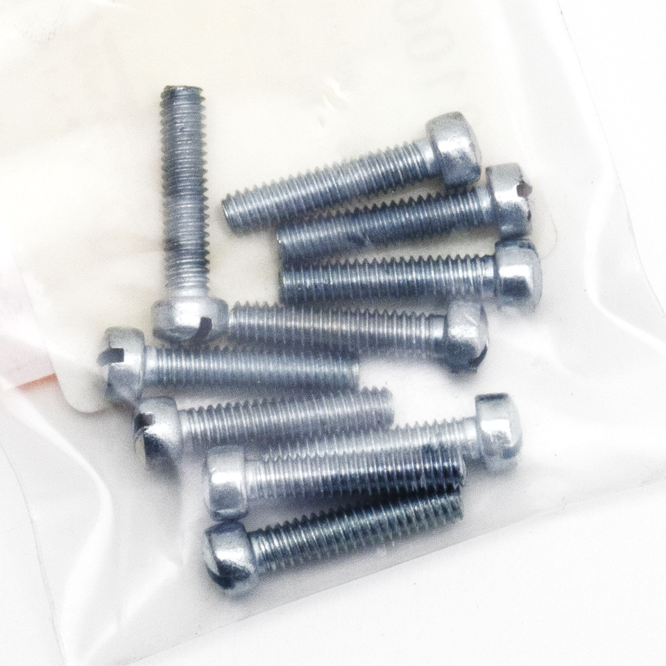 10pck Fillisterhead screw 8-32x3/4 WhP