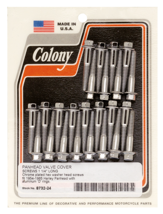 Colony chrome valve cover screws BT54-65