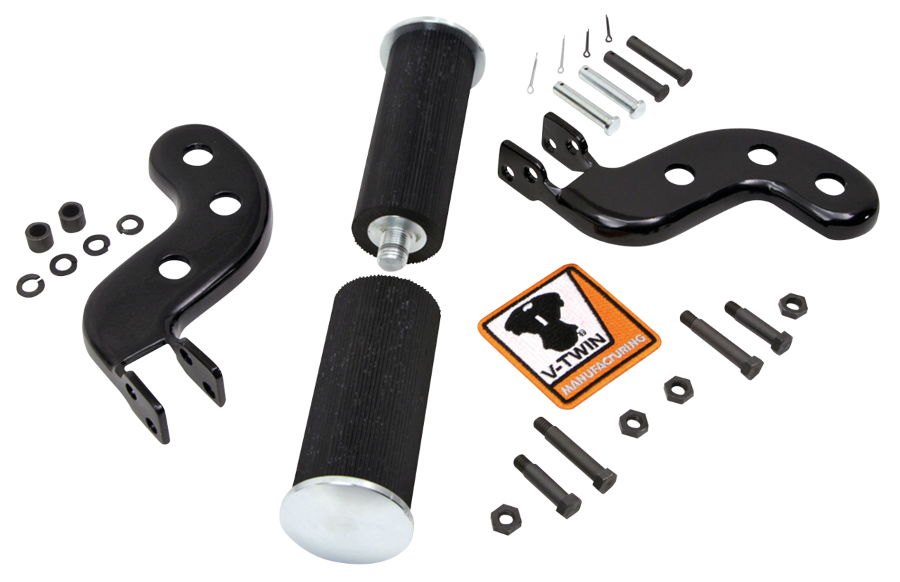 Buddy seat footpeg set black FL41-64
