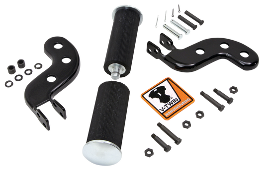 Buddy seat footpeg set black FL41-64