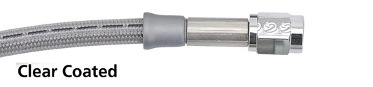 Clearcoated brake line 9" TUV
