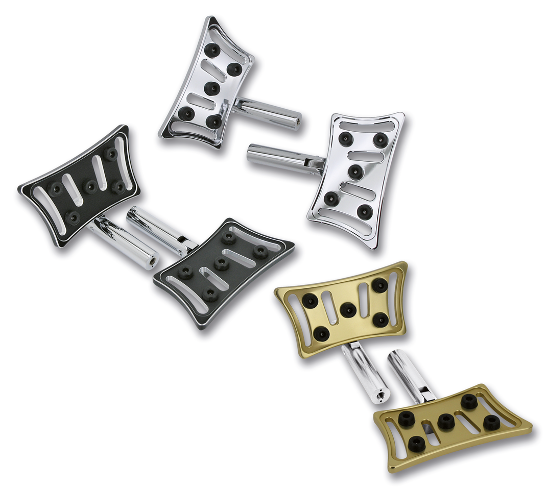 GZP Chrome Slasher pass. floorboard kit