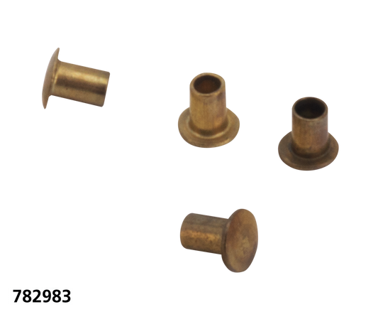 Rivets speedometer face brass set of 10