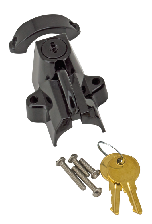 GZP Gloss black Helmet lock and key kit