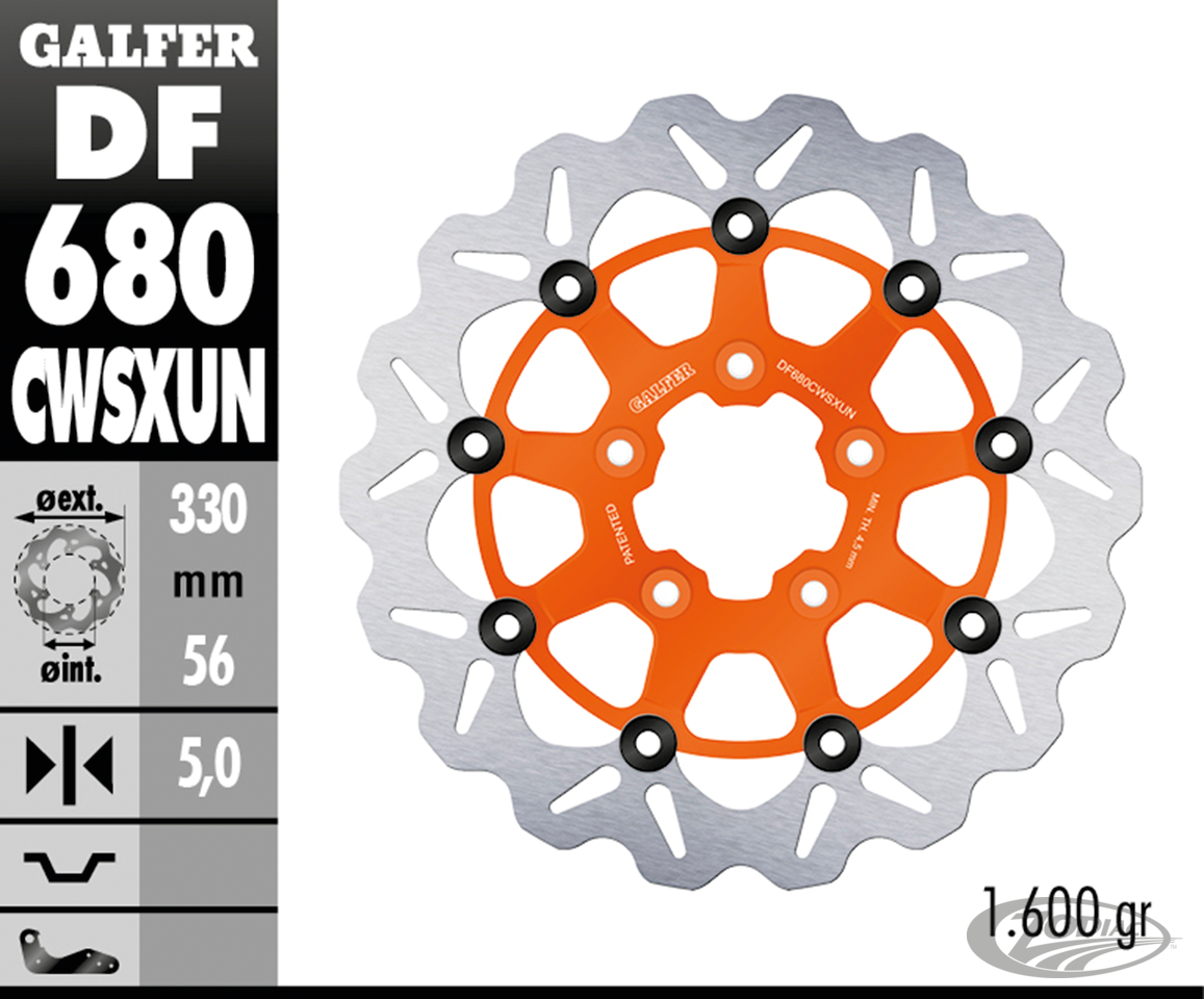 Galfer Wave FR Floating 13" Orange