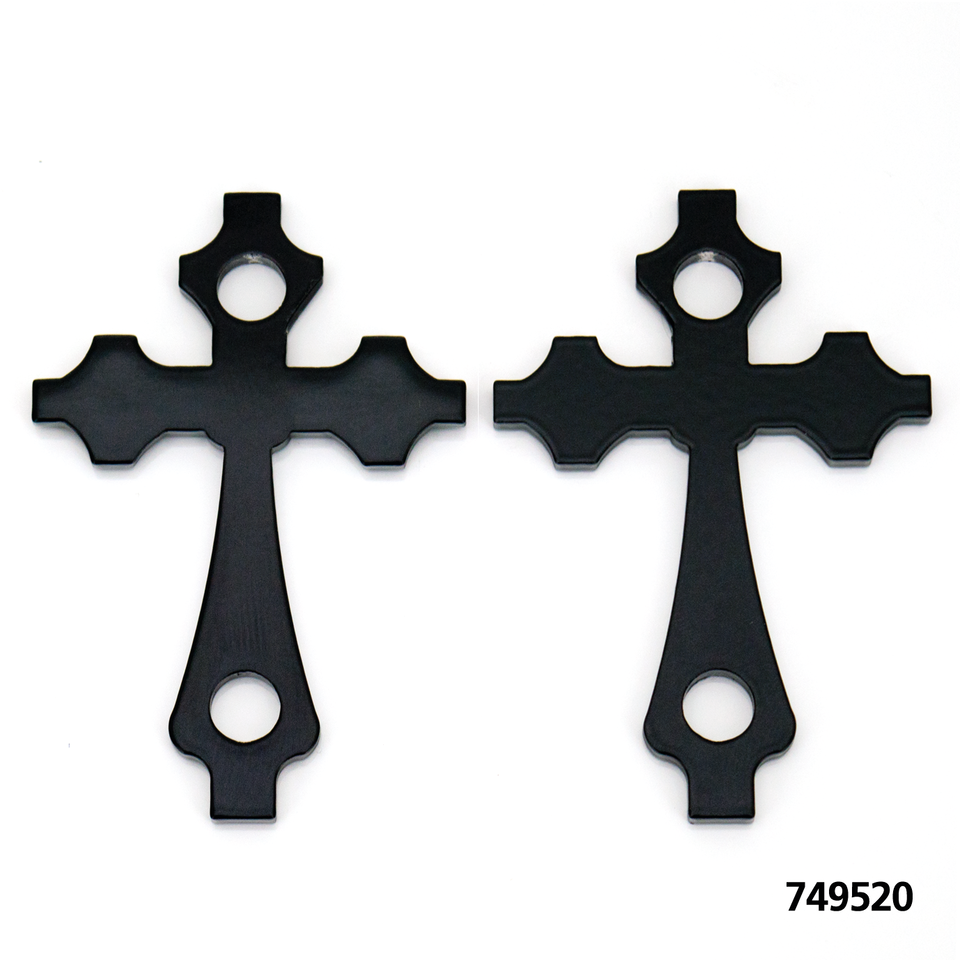 Gothic Cross 2 2" Tankrisers black