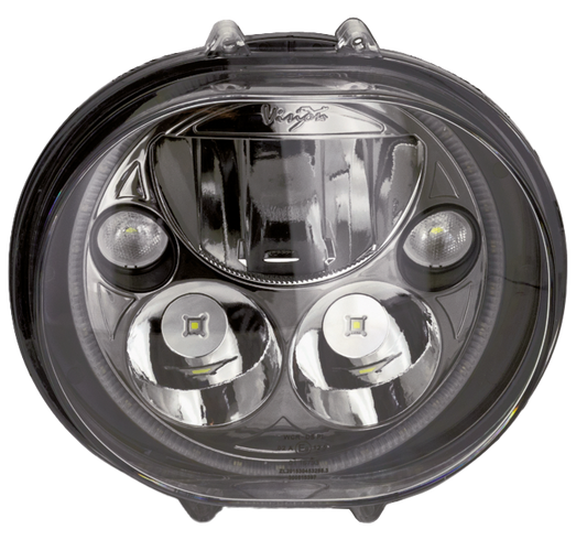 Vision X oval 5.75" Blk with halo single