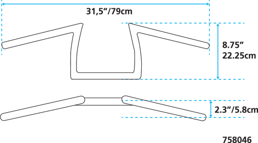 GZP ZCP Donkey bar+ CHROME DIMPLED 8"