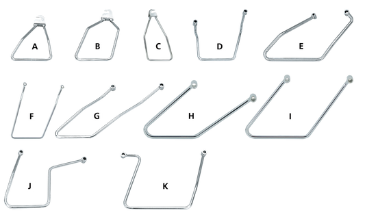 GZP Chrome Saddlebag support kit XL94