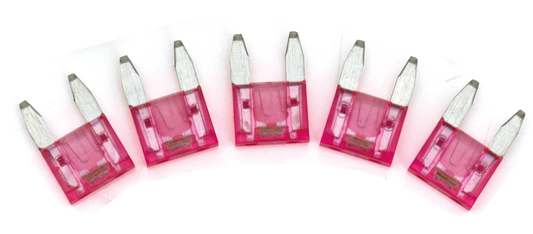 GZP 5pck Mini Led detector fuse Pink 4A