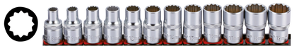 1/2" Socketset 12-point metric 12Pc on r