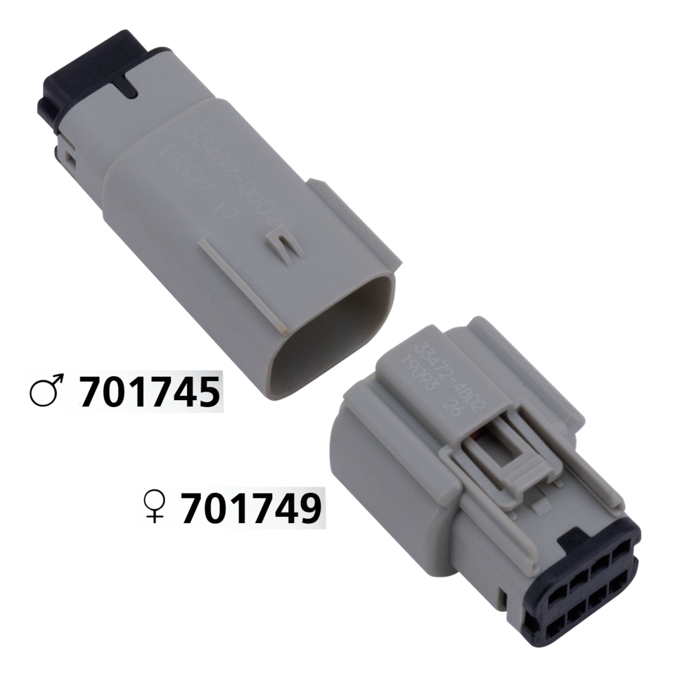 Molex 07Up 8-Position Male Gray OEM72447