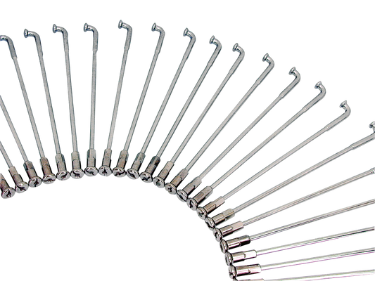 Chrome spoke set FLH/T09-up Smoothie rim