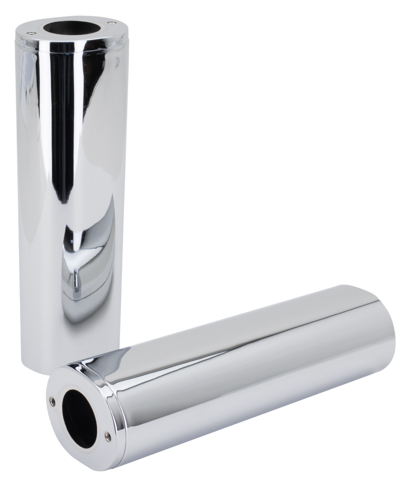 GZP Slider covers (pair) +4", chrome