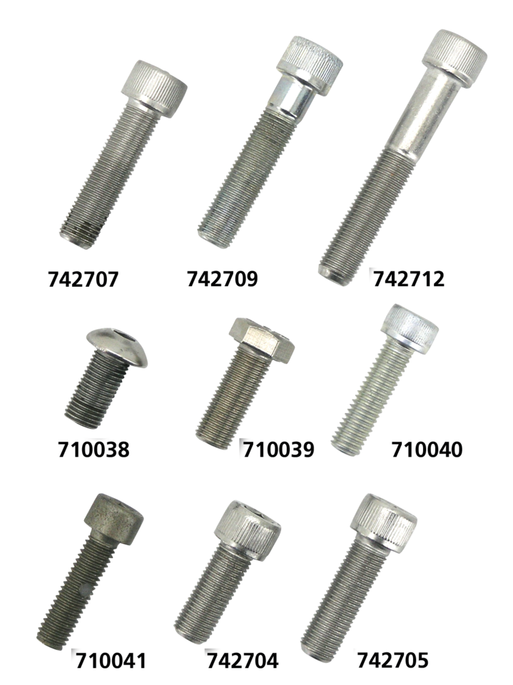 10pck allen bolt 3/8-24x2-1/4" UNF zinc