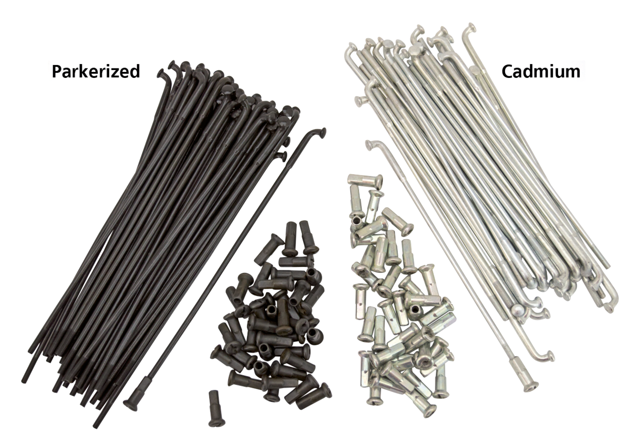 Spoke set, 16 inch, spool hub white plat