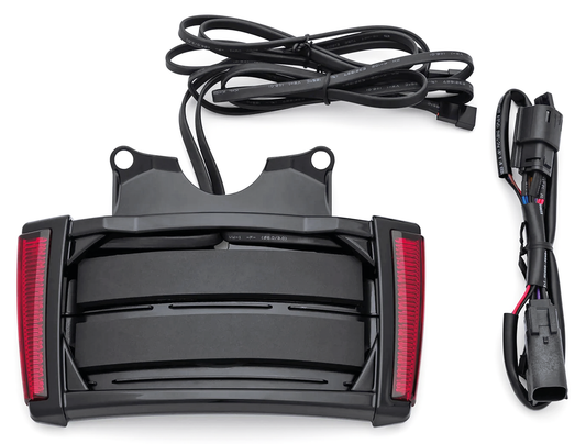 Black License Frame Red Lens FLH/T14-Up