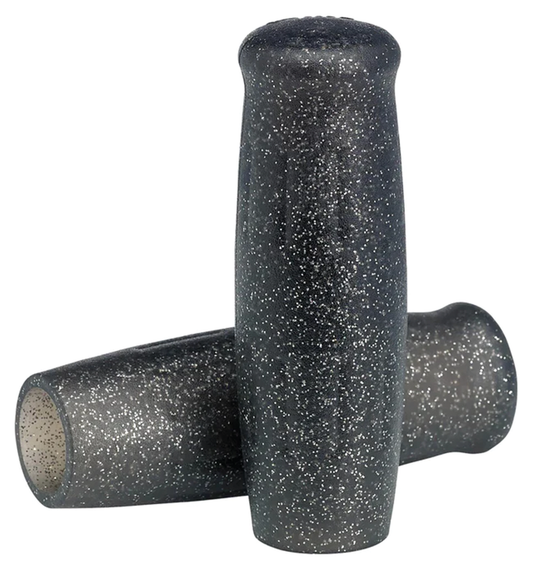 Lowbrow Classic Grips 1" Metal Flake Blk