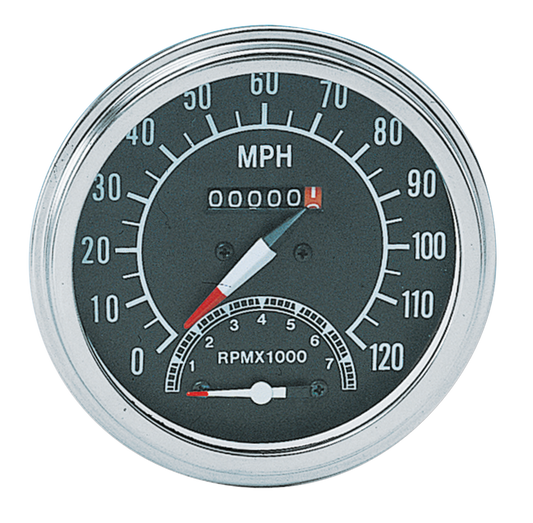 GZP Speedo/Tacho combo MPH, black face,