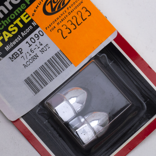 Chrome acorn nuts 7/16-14 UNC set/2