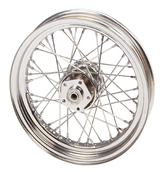 3.50x16 Rear wheel 86-99 Chrome spokes