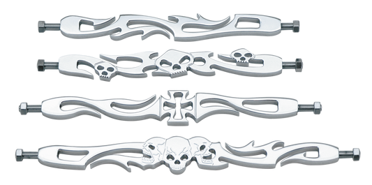 GZP Shift rod Flame Billet Alu Chr 9"