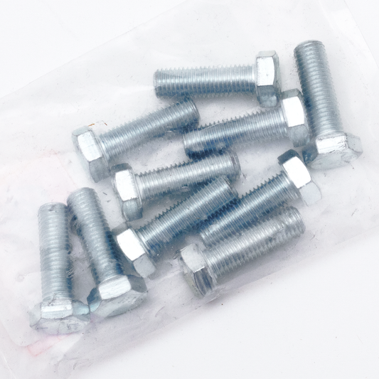 10pck hex bolt 5/16-24x1" UNF zinc
