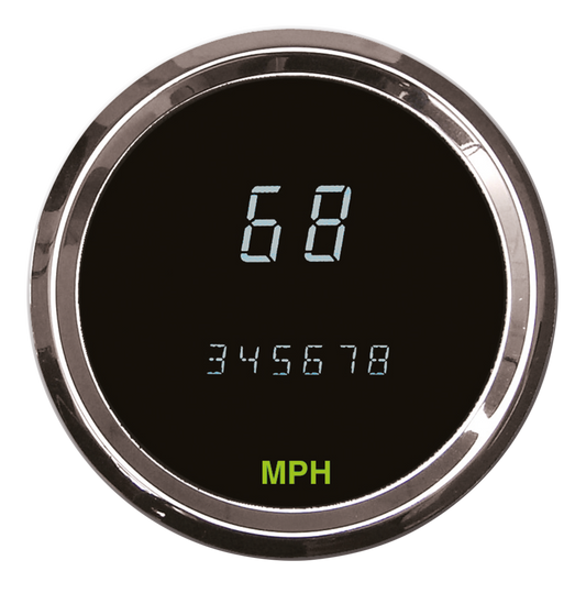 Round Digital Speedometer 3-3/8" KPH+MPH