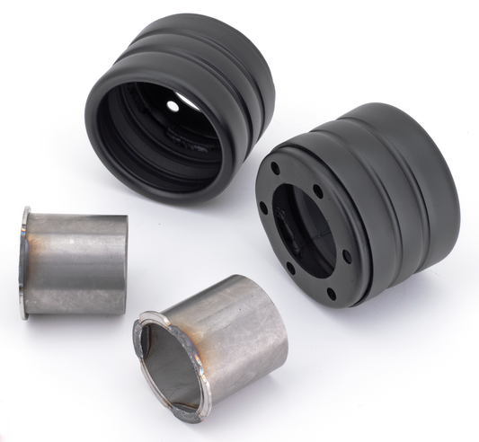 MCJ End Caps Race 90 Striped Black