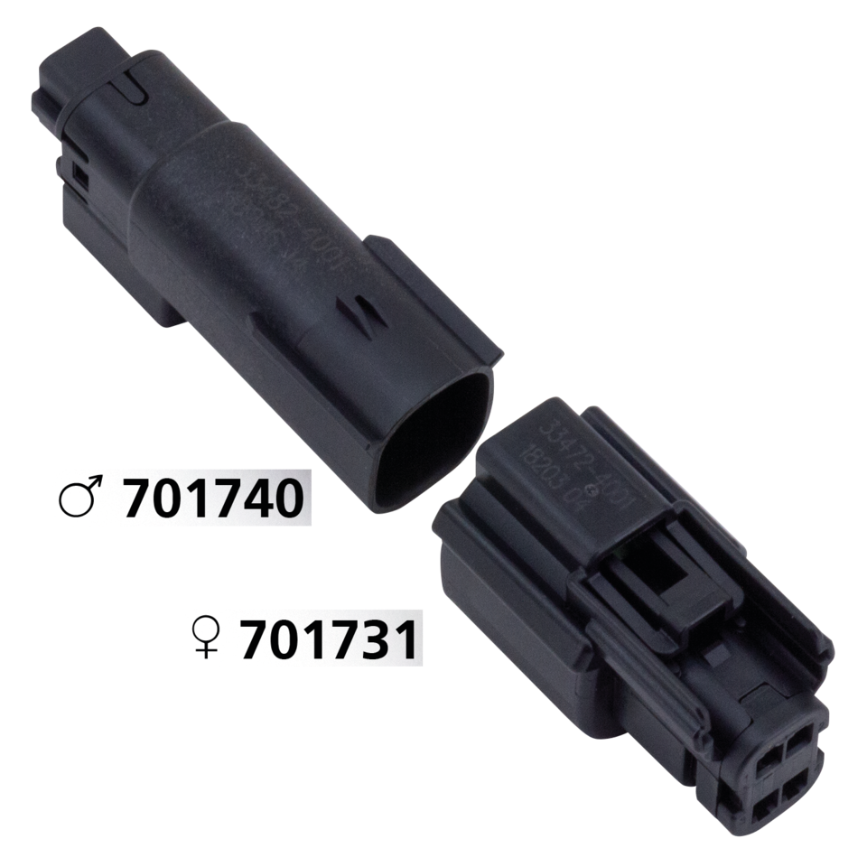 Molex 07Up 4-Position Male Black OEM7217