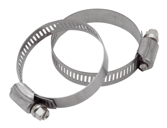 Worm clamps, 1.75", set of two