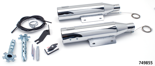 MCJ Race Slip-Ons FXFBS21-Up Chrome