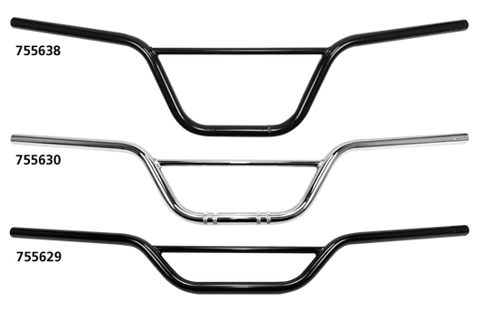 7/8" Handlebars Scrambler 4" BLK