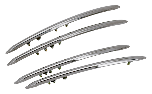 trim set, mudguard (fender), stainless s