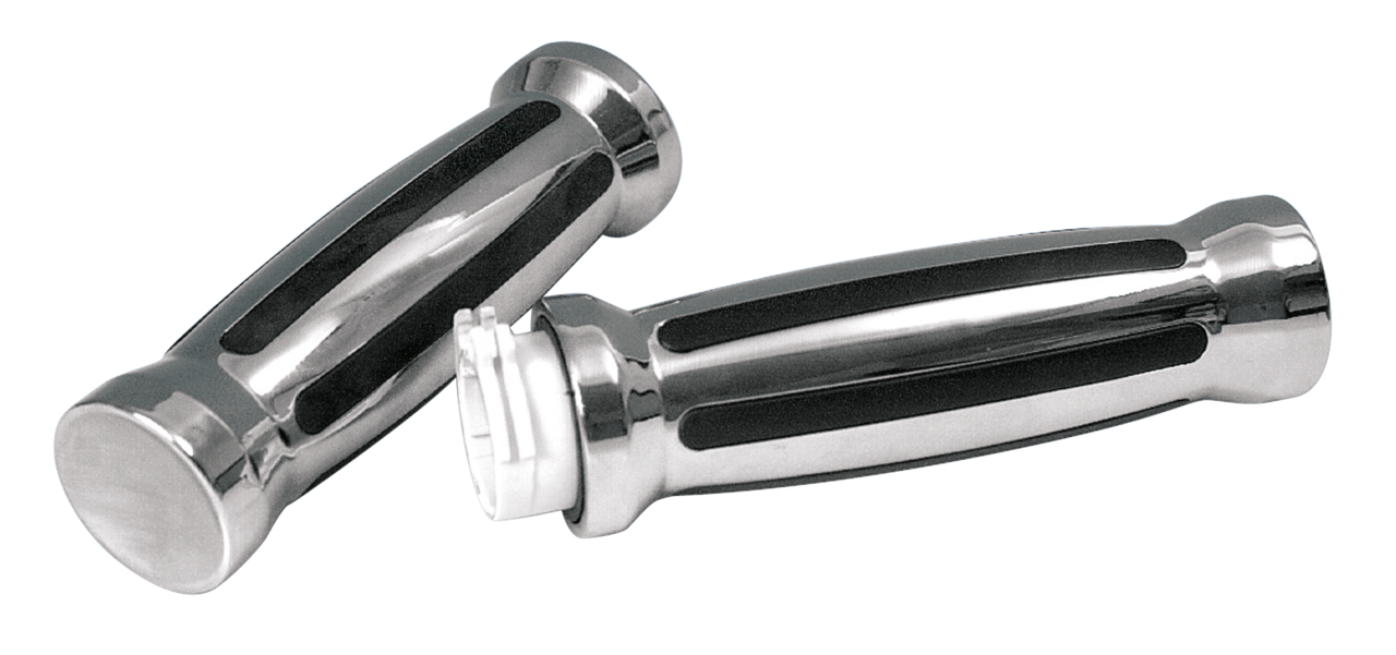 GZP Inlay Millennium grip set Chrome