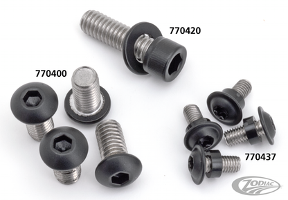 Belt Guard Screw Matt Blk XL04-22