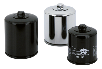 K&N Chrome Wrench-off Oil filter short