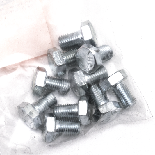 10pck hex bolt 5/16-24x1/2" UNF zinc