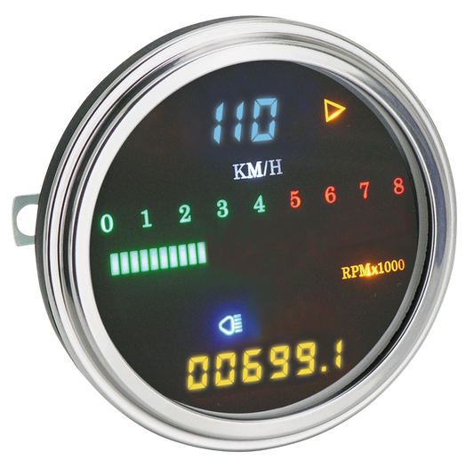 GZP Full digital MPH speedo/tacho cabled