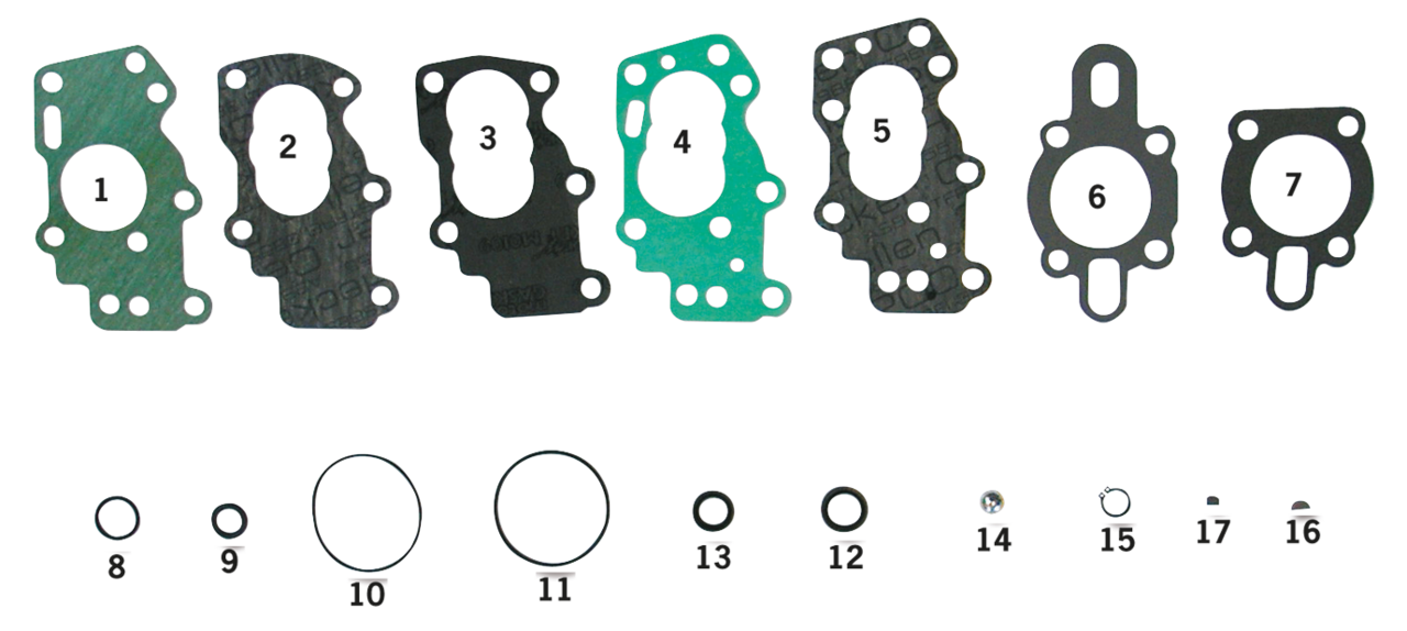 Oil pump gasket kit XL54-62, XL72-76