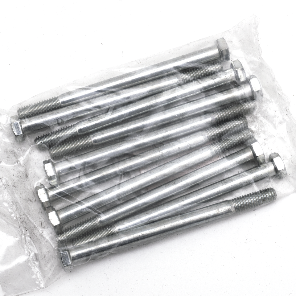 10pck hex bolt 5/16-18x4-1/2" UNC zinc