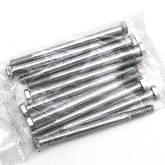 10pck hex bolt 5/16-18x4-1/2" UNC zinc