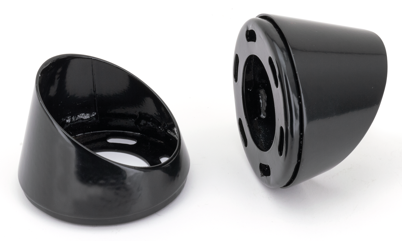 MCJ End Caps Race 90 Taper Slash Gls Blk