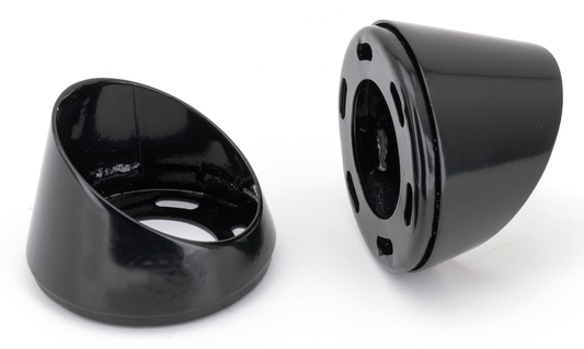 MCJ End Caps Race 90 Taper Slash Gls Blk