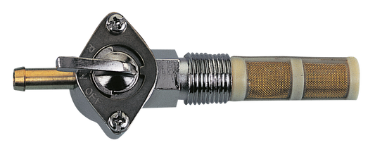 GZP Chr strght petcock 1/4"NPT brss fltr