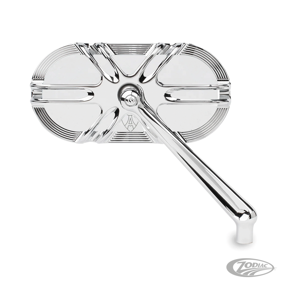 Deep cut Caged series chr mirror left