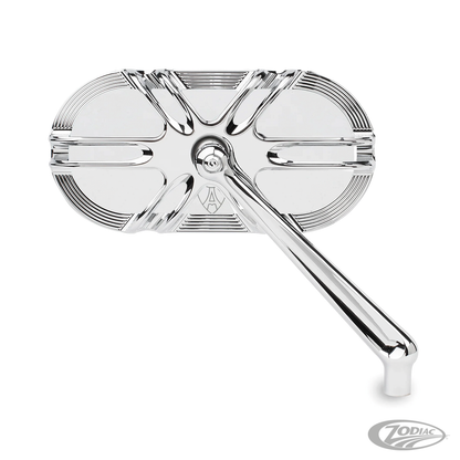 Deep cut Caged series chr mirror left