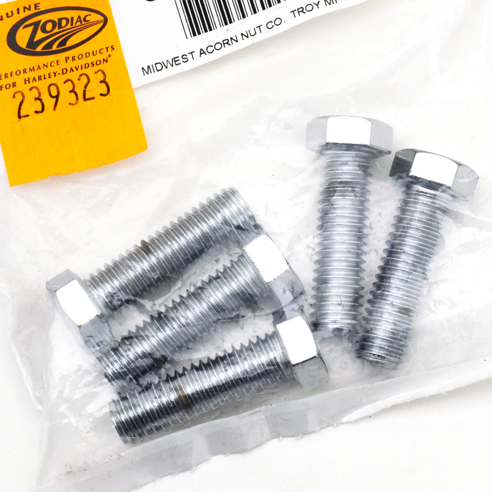 5pck Chr. hex head screws 7/16-14x1 1/2"
