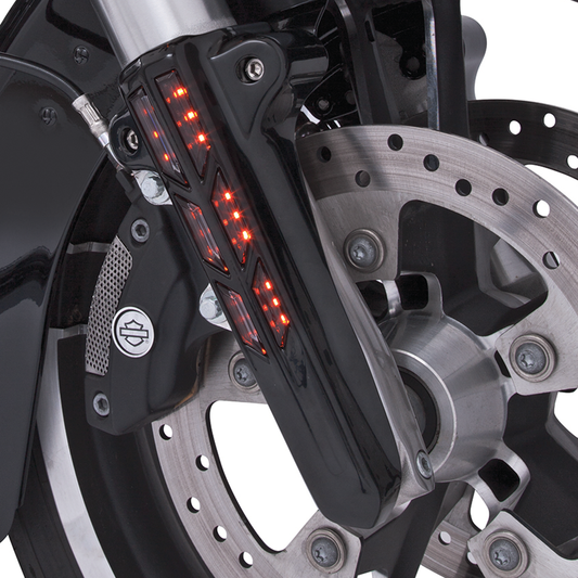 Lower Leg Cvr Blk w/AMBR LED FLH/T14-UP